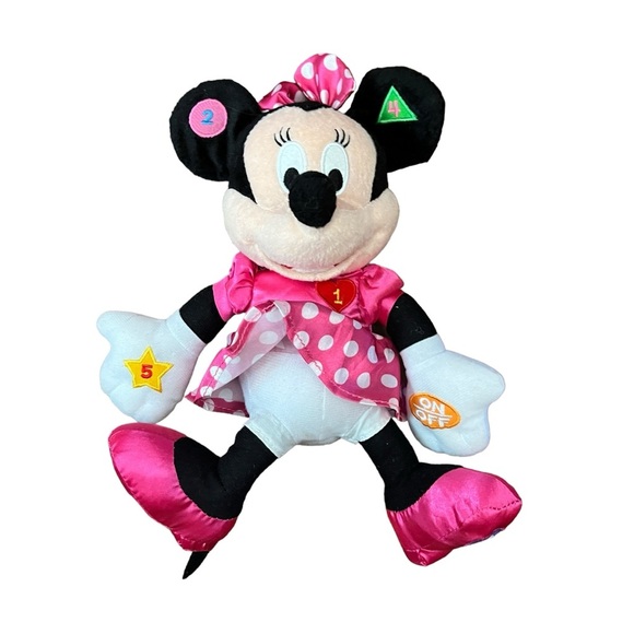 Disney Minnie Mouse Learning Pals Talking Plush Numbers Colors - Picture 1 of 3